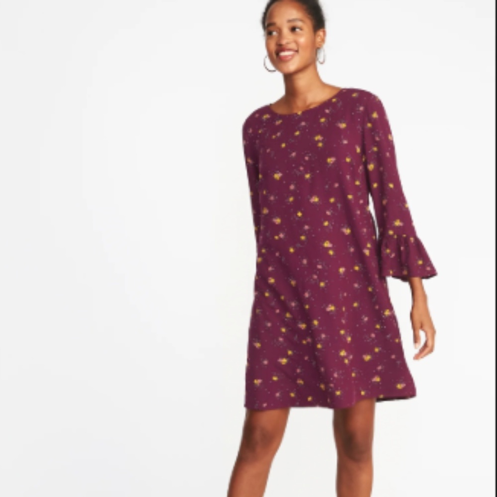 NWT Old Navy 3/4-sleeve shift dress, Small